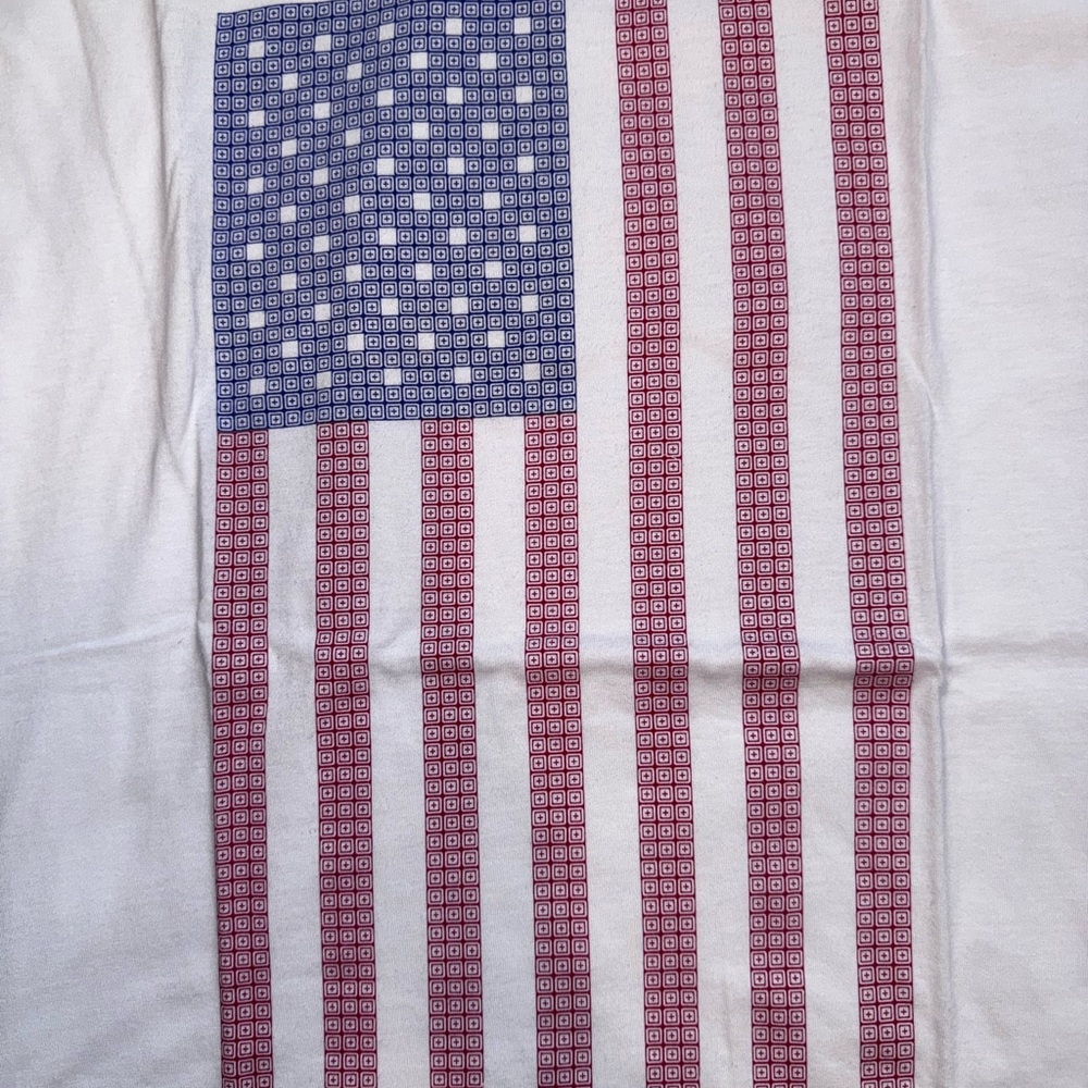5.11 Tactical White Tee with Flag Design - Picture 3 of 5